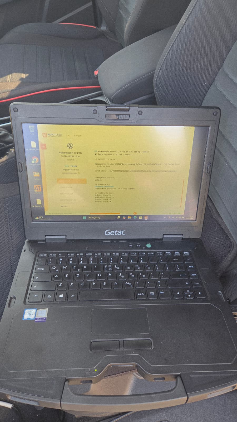 VW Touran 1.6 TDI 115KM - przeprogramowanie skrzyni, aby przerzucała na wyższych obrotach biegi